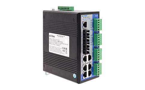 工業(yè)網絡交換機_UT-65208F系列 帶串口網管型以太網交換機